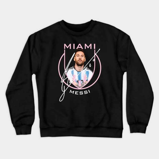 Messi Inter Miami Crewneck Sweatshirt by Nagorniak